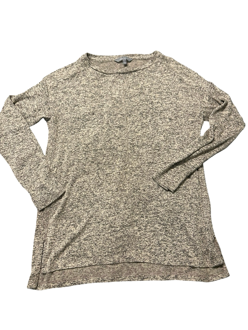 daisy fuentes Women's Long Sleeve Marled Knit Tunic Sweater